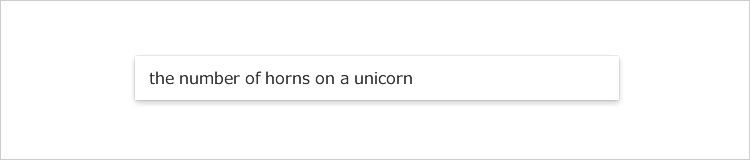 the number of horns on a unicorn