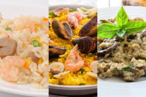 「ピラフ」「パエリア」「リゾット」の違い